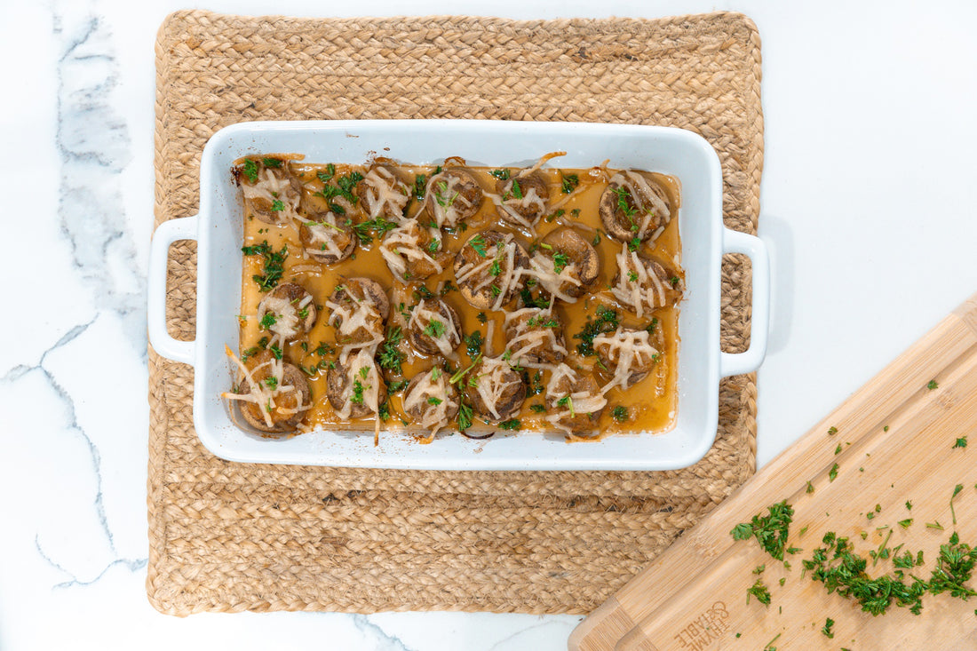 French Onion Soup Stuffed Mushrooms